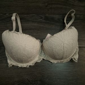 Cute white lace bra